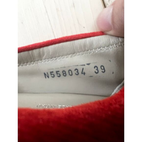 AGL ATTILIO GIUSTI LEOMBRUNI Orange Leather Flats Size 39 (8.5) Cap Toe Ballet - Picture 12 of 14